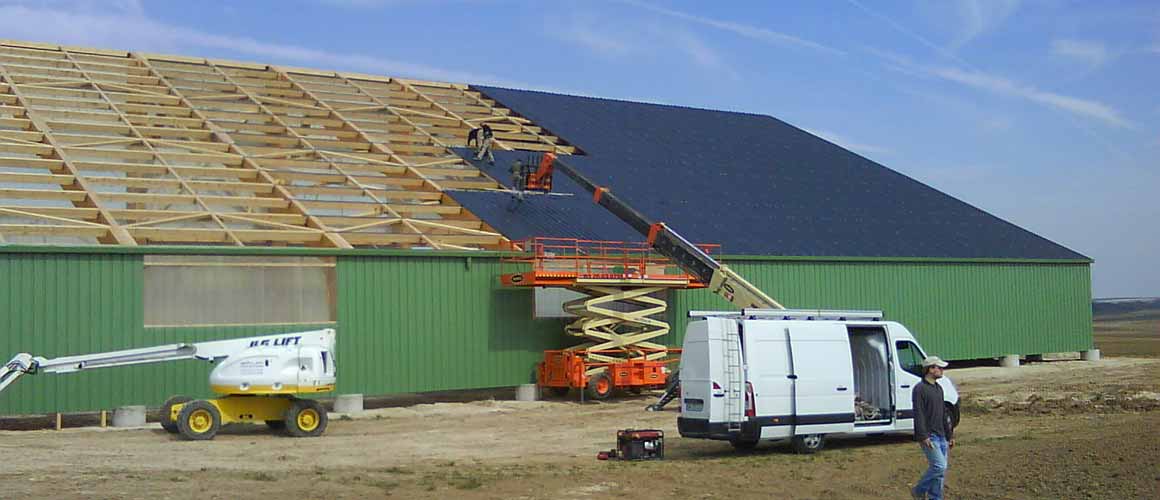 construction batiment photovoltaique