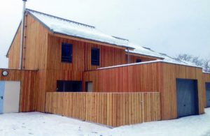 Restructuration bâtiment collectif bois dans les Vosges